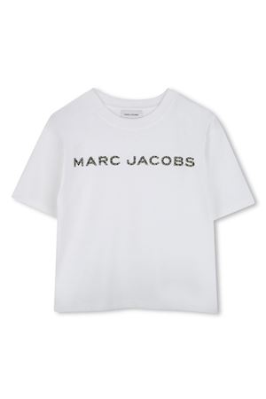 white cotton tshirt MARC JACOBS KIDS | W6046310P